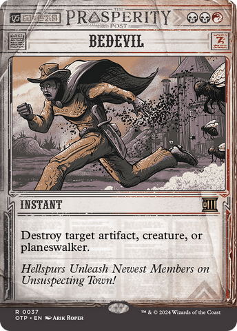 Bedevil [Outlaws of Thunder Junction: Breaking News] Magic: The Gathering