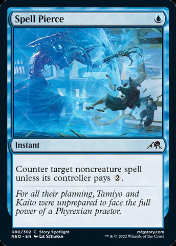 Spell Pierce [Kamigawa: Neon Dynasty] Magic: The Gathering