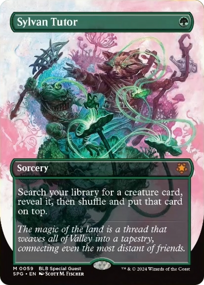 Sylvan Tutor (Borderless) [Bloomburrow Special Guests] Magic: The Gathering