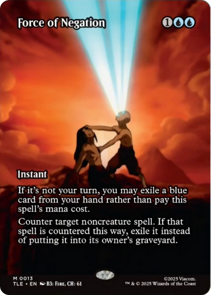 Force of Negation (Borderless) [Avatar: The Last Airbender: Eternal-Legal] Magic: The Gathering
