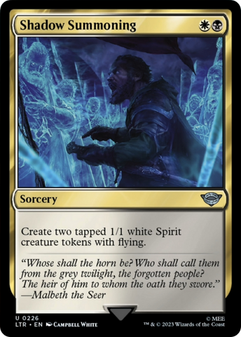 Shadow Summoning [The Lord of the Rings: Tales of Middle-Earth] Magic: The Gathering