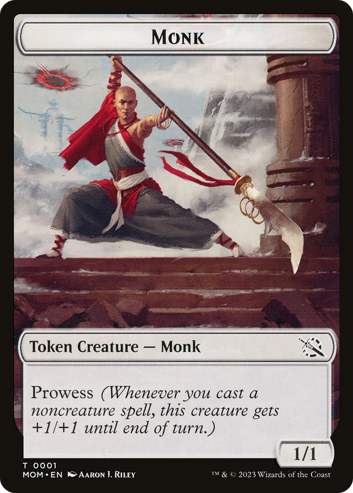 Monk // Phyrexian Saproling Double-Sided Token [March of the Machine Tokens] Magic: The Gathering