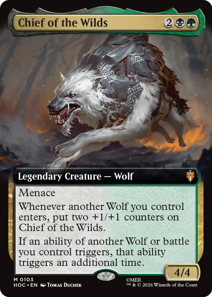 Chief of the Wilds (Extended Art) [The Hobbit: Eternal-Legal] Magic: The Gathering