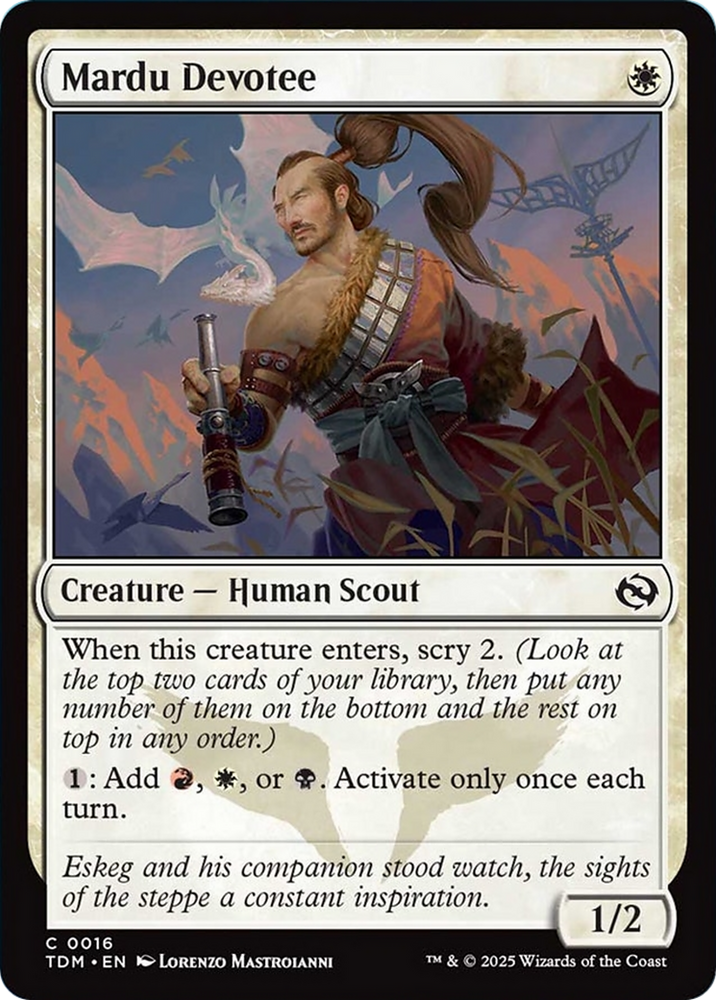Mardu Devotee [Tarkir: Dragonstorm] Magic: The Gathering