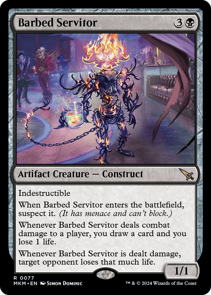 Barbed Servitor [Murders at Karlov Manor] Magic: The Gathering