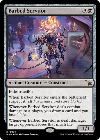 Barbed Servitor [Murders at Karlov Manor] Magic: The Gathering