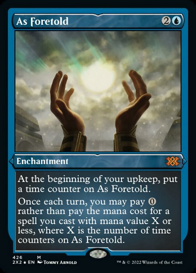 As Foretold (Foil Etched) [Double Masters 2022] Magic: The Gathering
