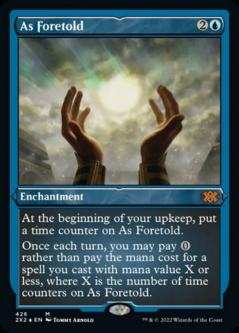 As Foretold (Foil Etched) [Double Masters 2022] Magic: The Gathering