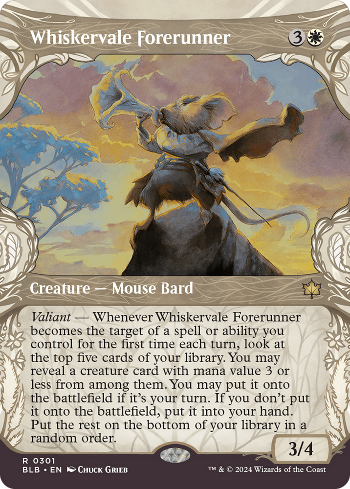 Whiskervale Forerunner (Showcase) [Bloomburrow] Magic: The Gathering