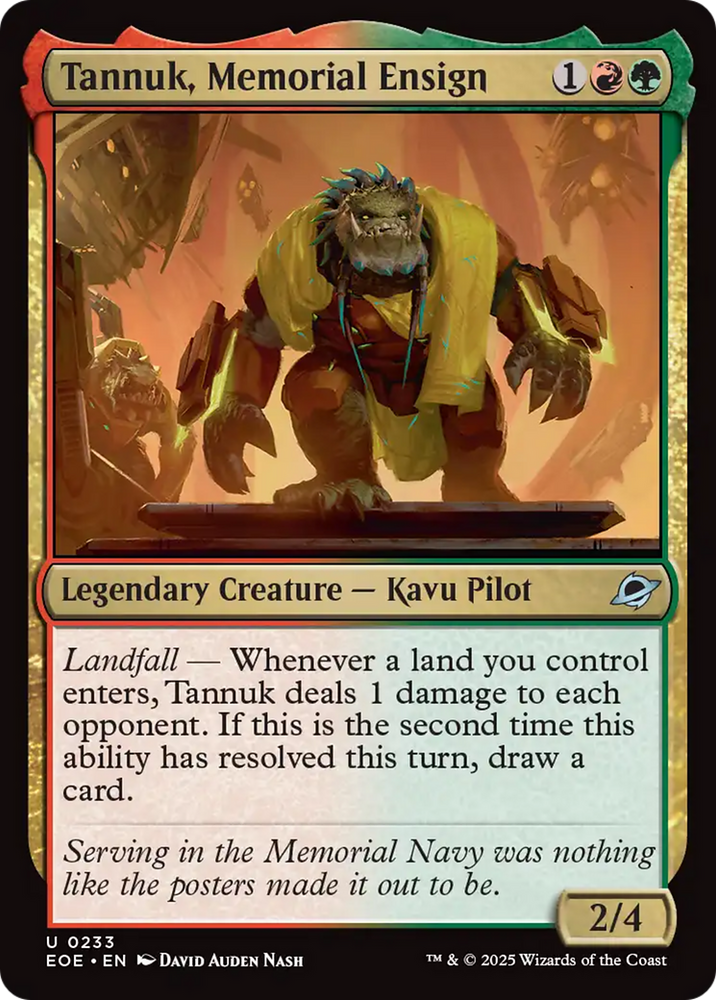 Tannuk, Memorial Ensign [Edge of Eternities] Magic: The Gathering