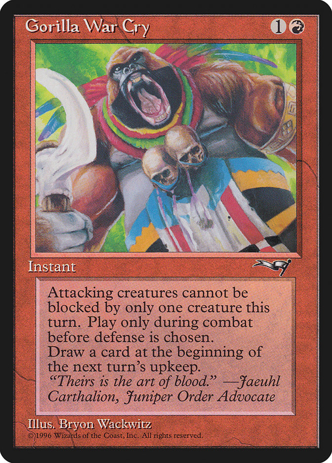 Gorilla War Cry (Sickle Blade) [Alliances] Magic: The Gathering