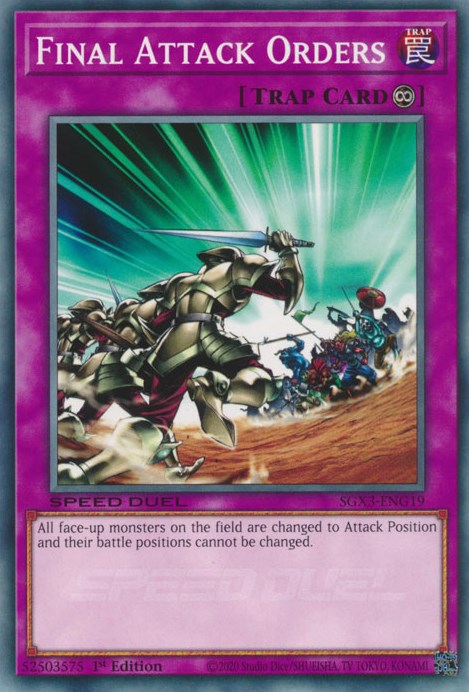 Final Attack Orders [SGX3-ENG19] Common Yu-Gi-Oh!