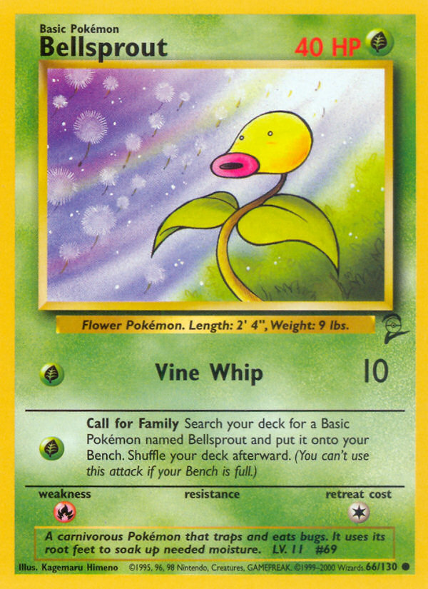 Bellsprout (66/130) [Base Set 2] Pokémon