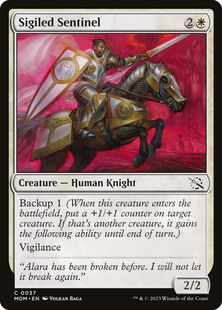 Sigiled Sentinel [March of the Machine] Magic: The Gathering