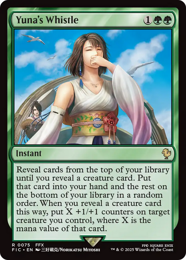 Yuna's Whistle (Surge Foil) [FINAL FANTASY Commander] Magic: The Gathering