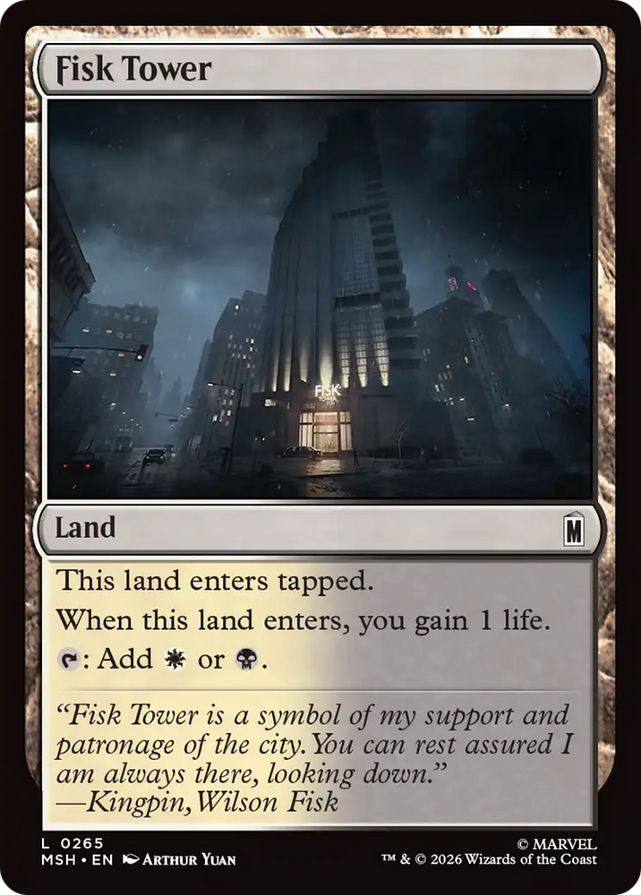 Fisk Tower [Marvel Super Heroes] Magic: The Gathering