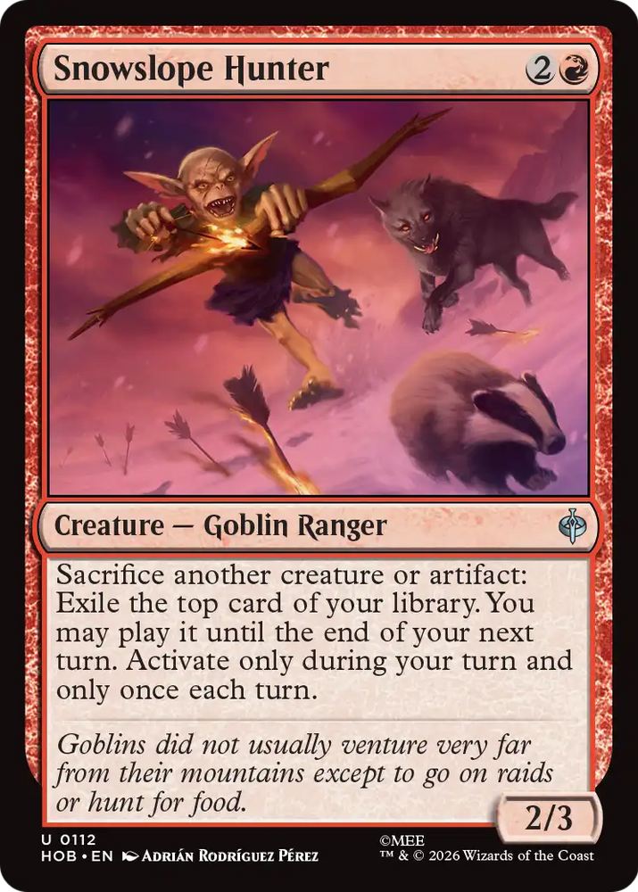Snowslope Hunter [The Hobbit] Magic: The Gathering