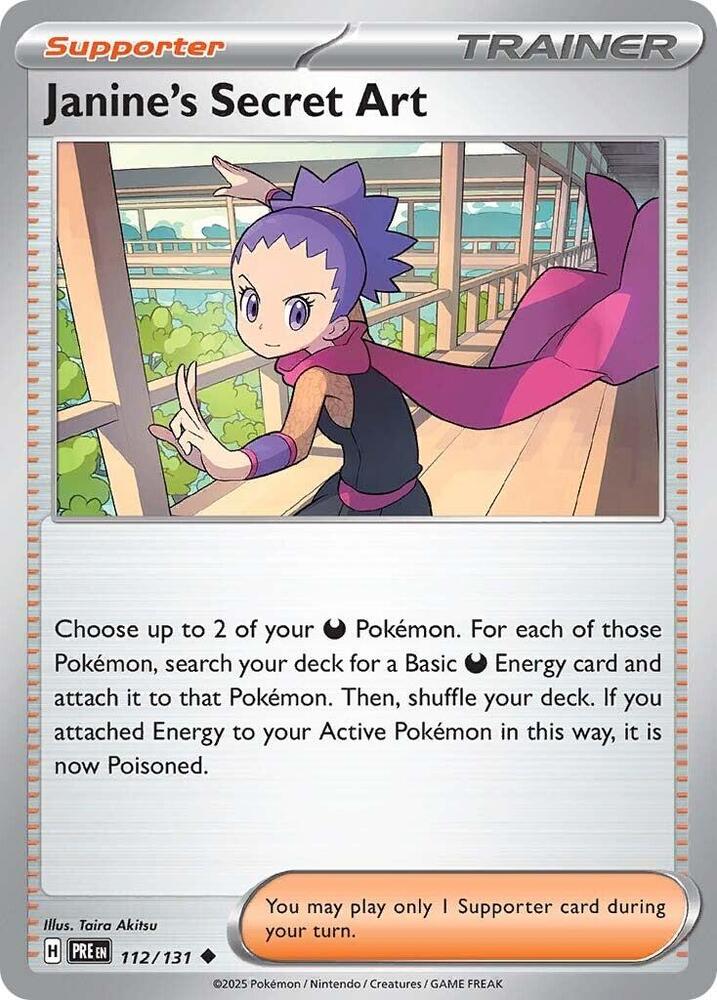 Janine's Secret Art (112/131) [Scarlet & Violet: Prismatic Evolutions] Pokémon