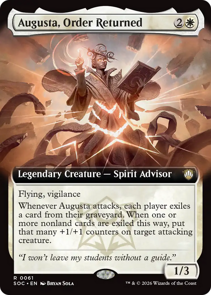 Augusta, Order Returned (Extended Art) [Secrets of Strixhaven Commander] Magic: The Gathering