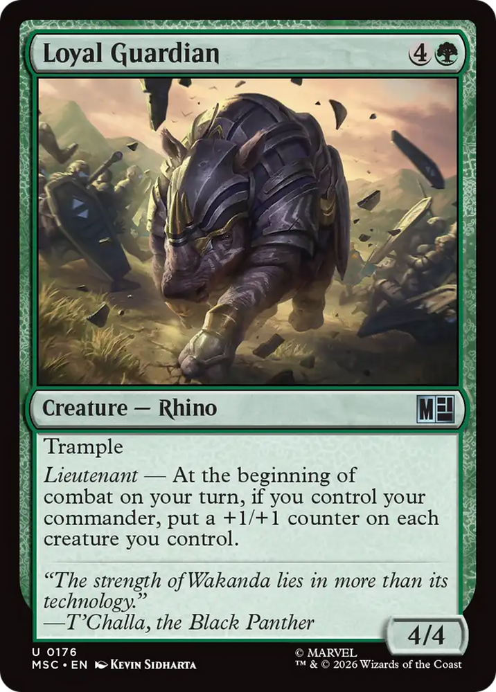 Loyal Guardian (Surge Foil) [Marvel Super Heroes Commander] Magic: The Gathering