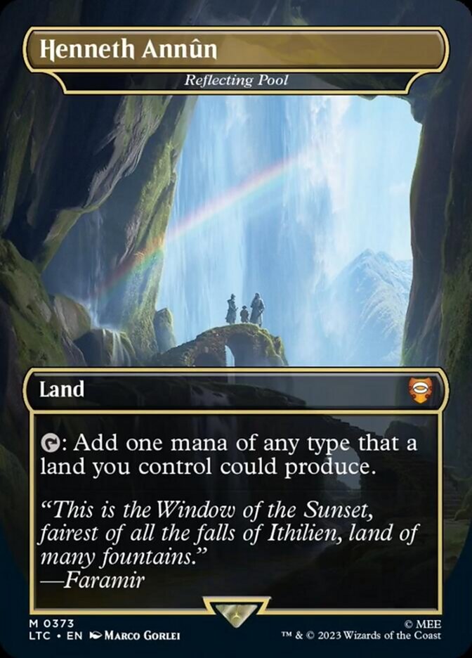 Henneth Annun - Reflecting Pool (Borderless) [The Lord of the Rings: Tales of Middle-Earth Commander] Magic: The Gathering