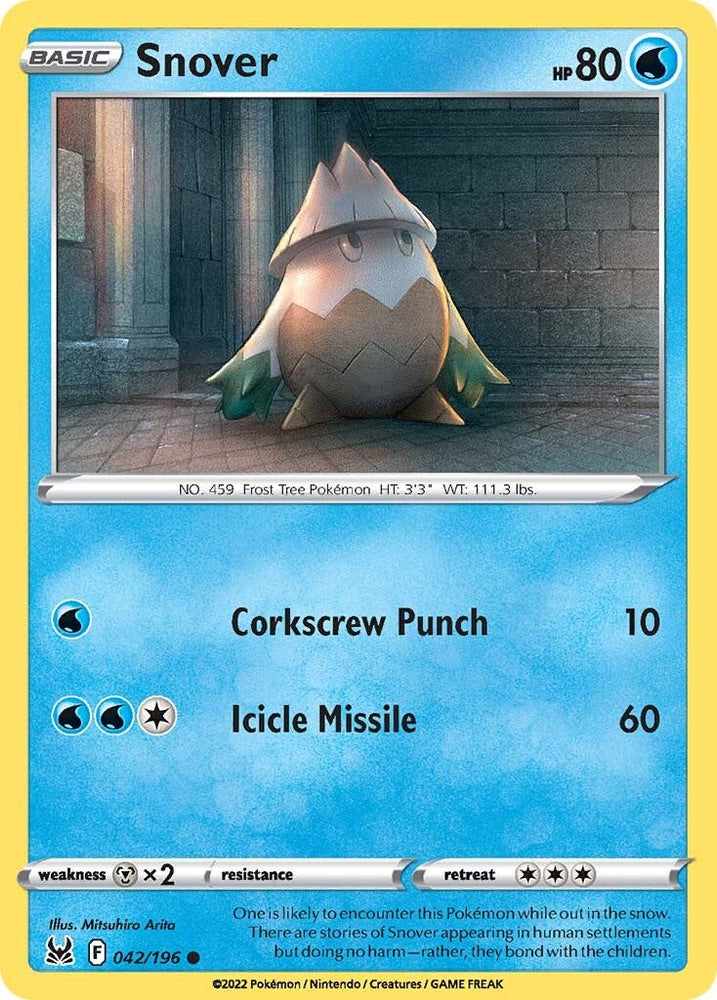 Snover (042/196) [Sword & Shield: Lost Origin] Pokémon