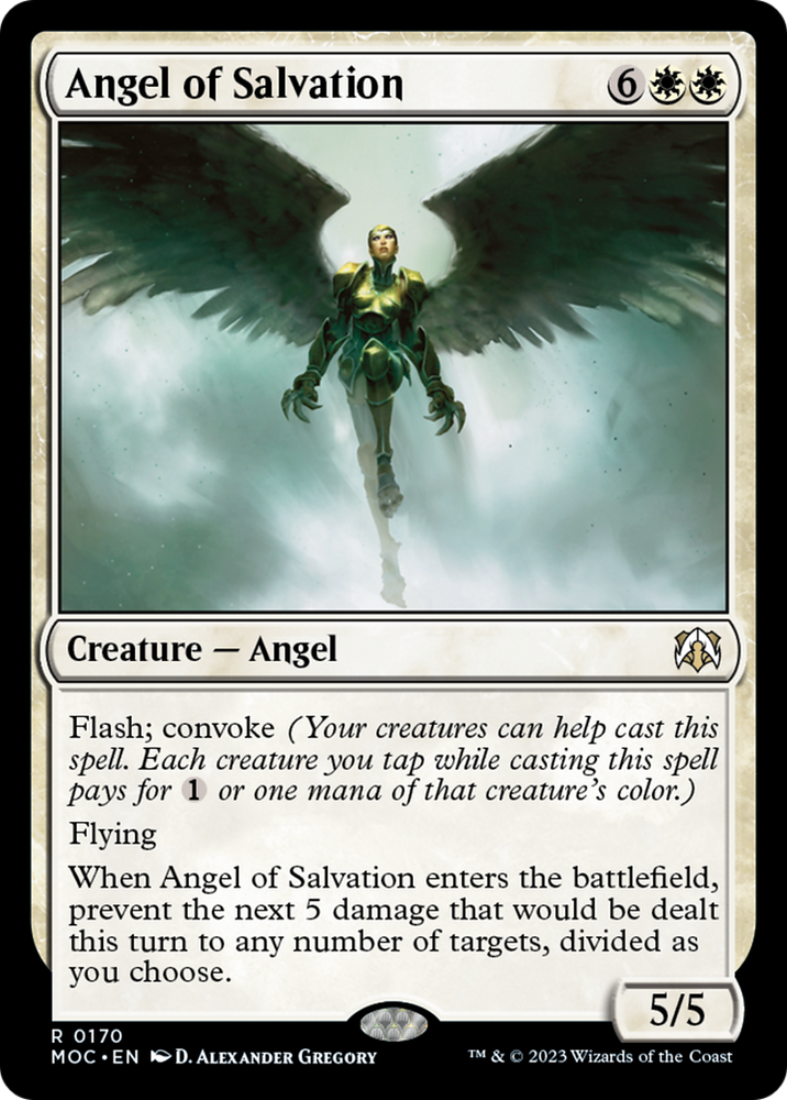 Angel of Salvation [March of the Machine Commander] Magic: The Gathering