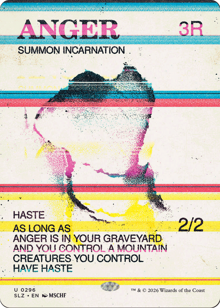 Anger (0296) [Secret Lair x MSCHF: The Zeta Set] Magic: The Gathering