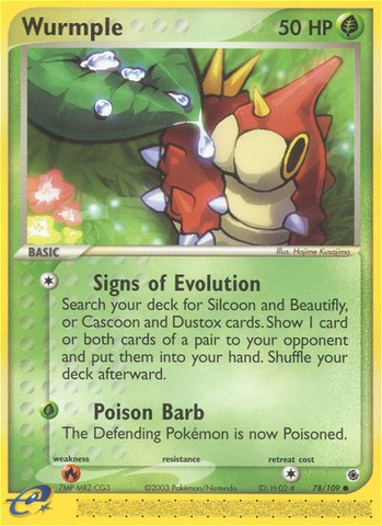 Wurmple (78/109) [EX: Ruby & Sapphire] Pokémon
