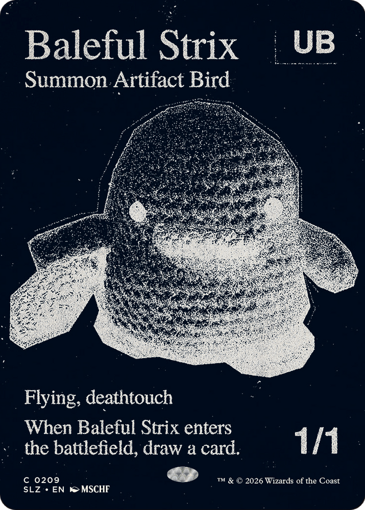 Baleful Strix (0209) [Secret Lair x MSCHF: The Zeta Set] Magic: The Gathering