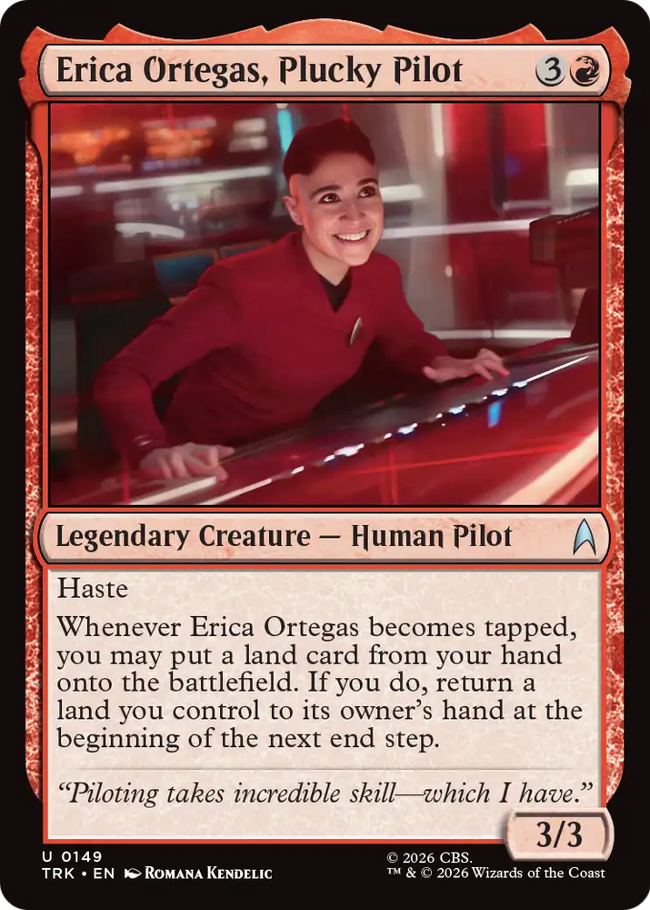 Erica Ortegas, Plucky Pilot [Star Trek] Magic: The Gathering