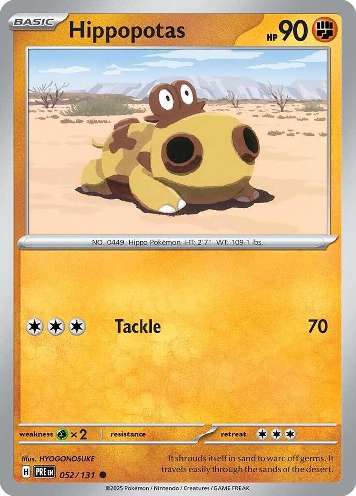 Hippopotas (052/131) [Scarlet & Violet: Prismatic Evolutions] Pokémon