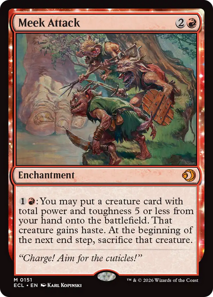 Meek Attack [Lorwyn Eclipsed] Magic: The Gathering