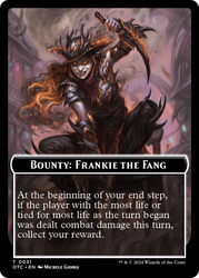 Bounty: Frankie the Fang // Bounty Rules Double-Sided Token [Outlaws of Thunder Junction Commander Tokens] Magic: The Gathering