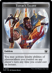 Phyrexian Myr // Teferi's Talent Emblem Double-Sided Token [March of the Machine Tokens] Magic: The Gathering
