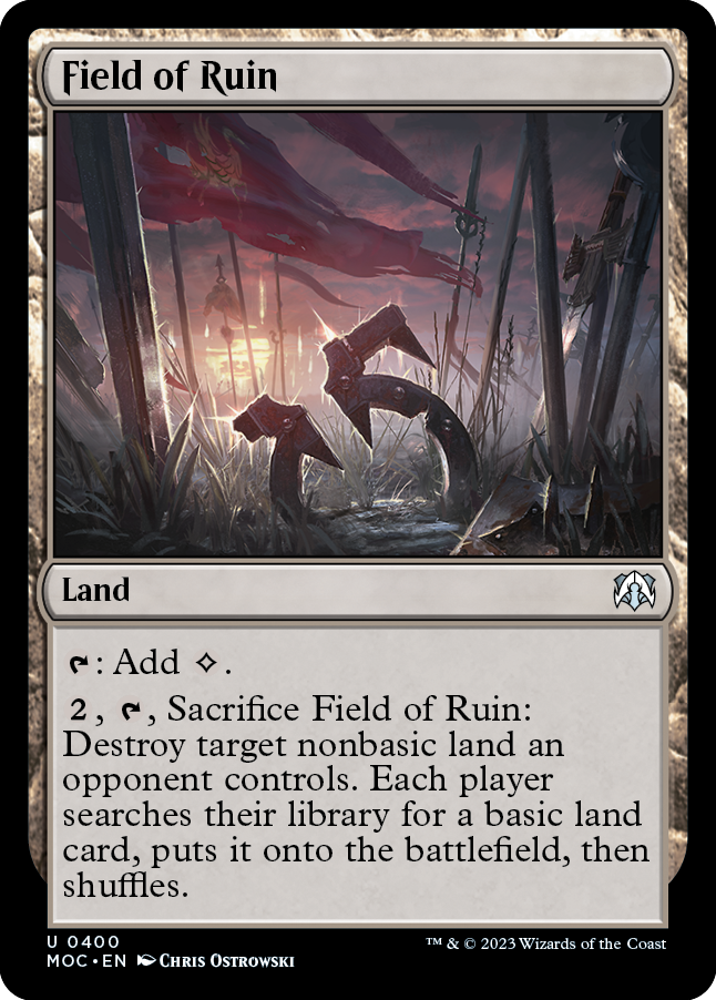 Field of Ruin [March of the Machine Commander] Magic: The Gathering