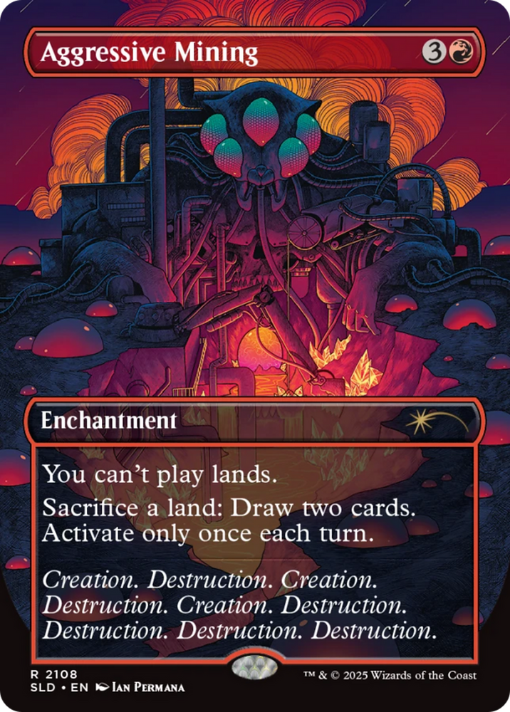 Aggressive Mining (Galaxy Foil) [Secret Lair Drop Series] Magic: The Gathering