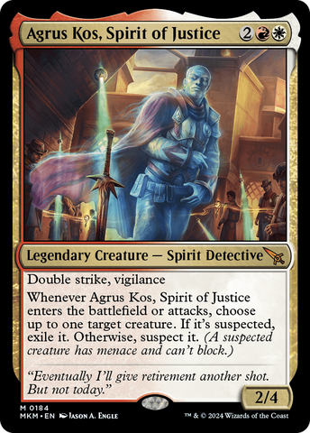Agrus Kos, Spirit of Justice [Murders at Karlov Manor] Magic: The Gathering
