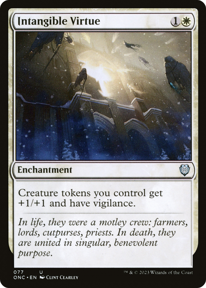Intangible Virtue [Phyrexia: All Will Be One Commander] Magic: The Gathering