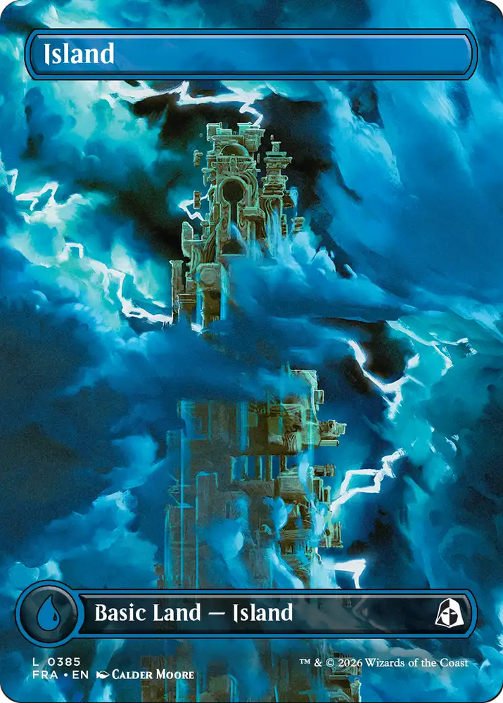 Island (Borderless) (0385) [Reality Fracture] Magic: The Gathering
