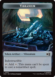 Angel (004) // Vibranium (015) Double-Sided Token [Marvel Super Heroes Commander Tokens] Magic: The Gathering