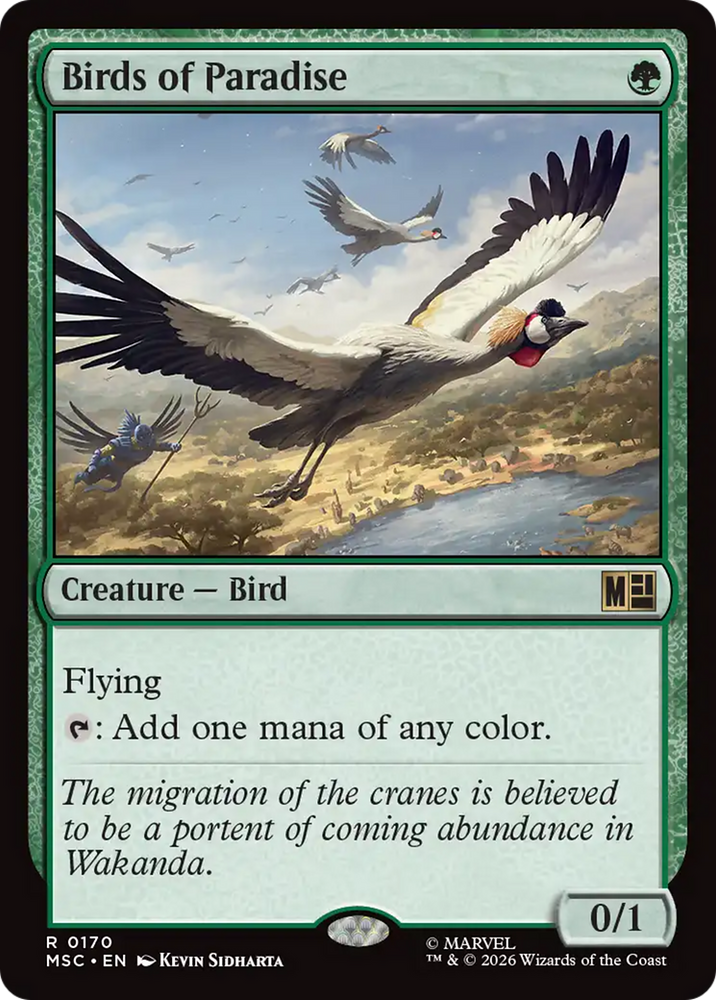 Birds of Paradise [Marvel Super Heroes Commander] Magic: The Gathering