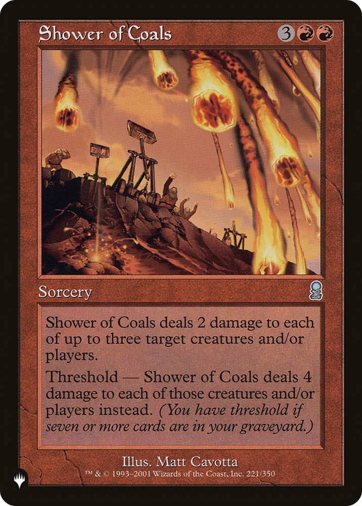 Shower of Coals [The List] Magic: The Gathering
