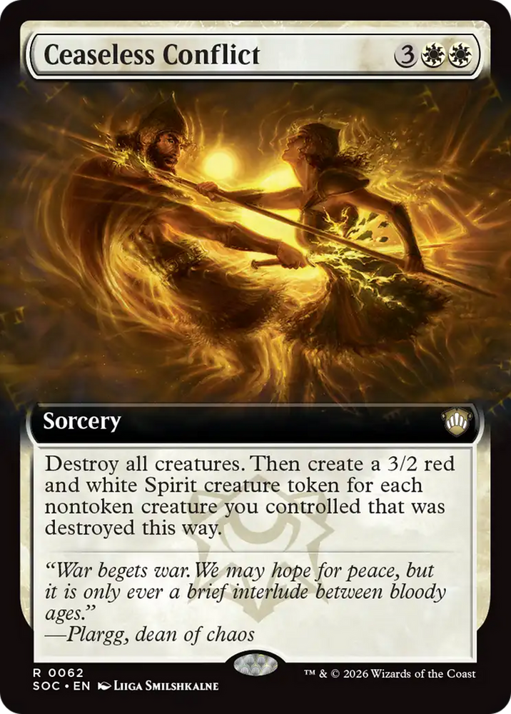 Ceaseless Conflict (Extended Art) [Secrets of Strixhaven Commander] Magic: The Gathering