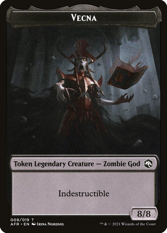Treasure // Vecna Double-Sided Token [Dungeons & Dragons: Adventures in the Forgotten Realms Tokens] Magic: The Gathering