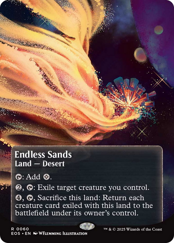 Endless Sands (0060) (Borderless) [Edge of Eternities: Stellar Sights] Magic: The Gathering