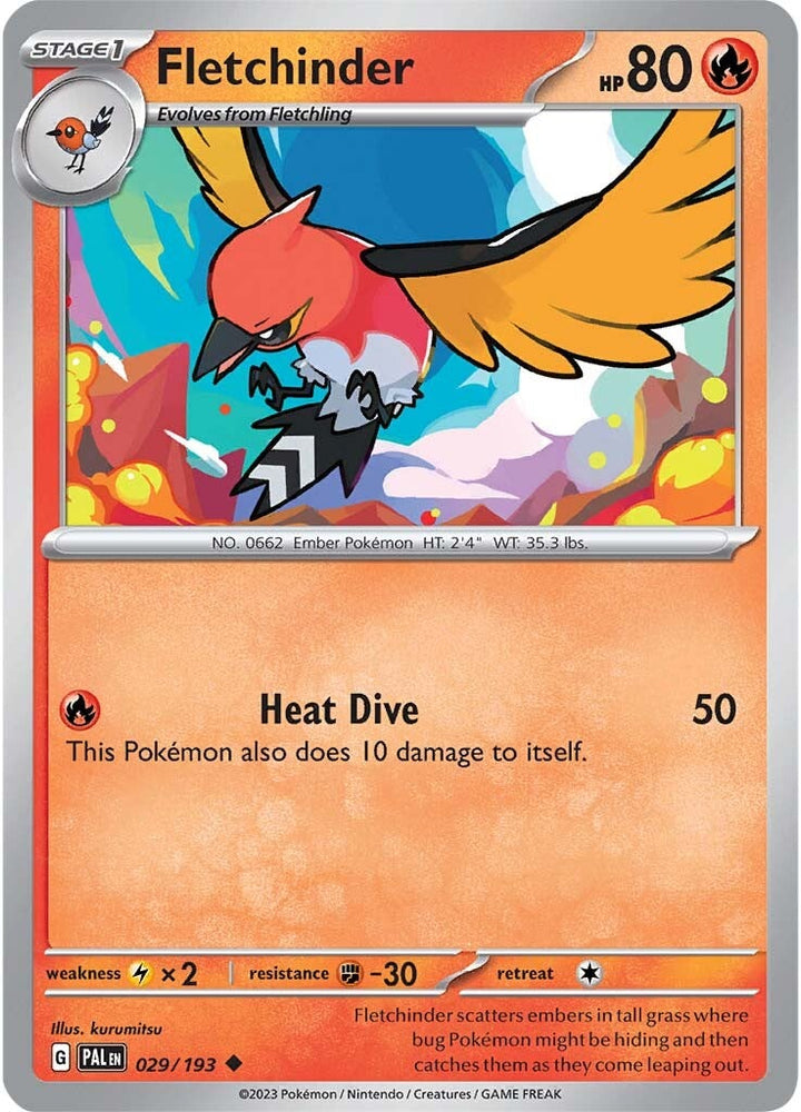 Fletchinder (029/193) [Scarlet & Violet: Paldea Evolved] Pokémon