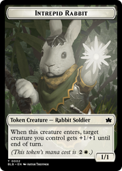 Bat // Intrepid Rabbit Double-Sided Token [Bloomburrow Tokens] Magic: The Gathering