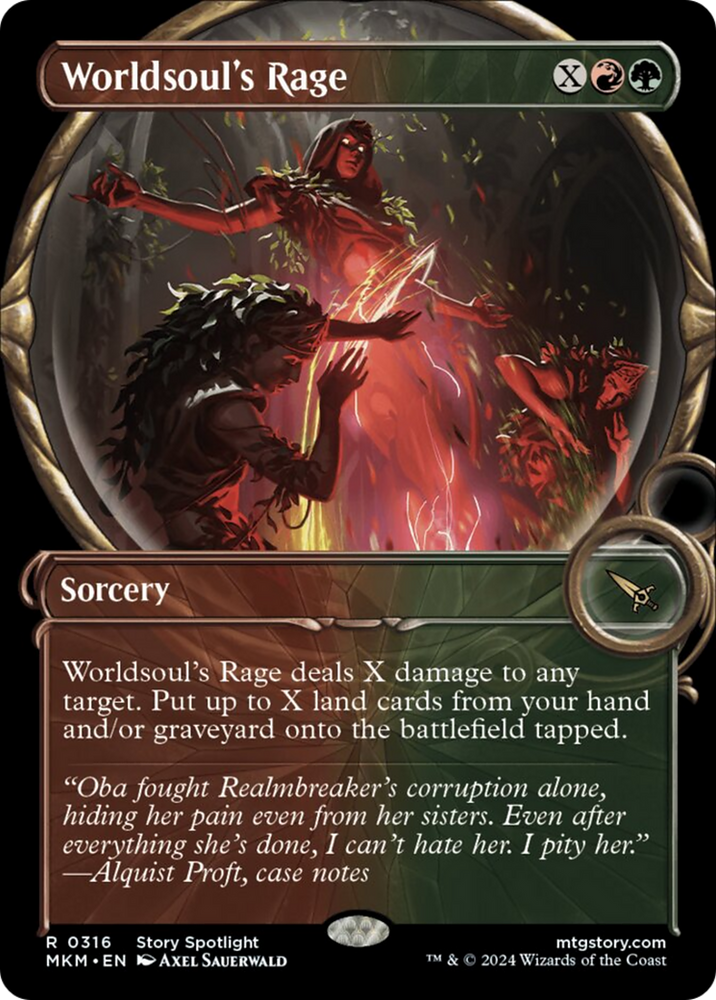 Worldsoul's Rage (Showcase) [Murders at Karlov Manor] Magic: The Gathering