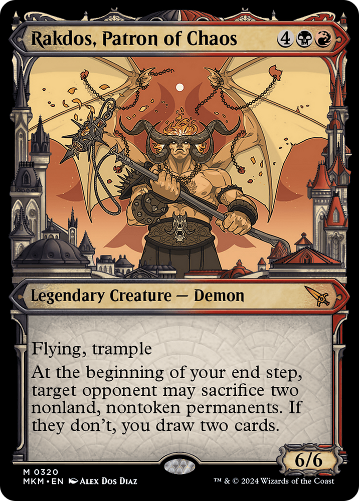 Rakdos, Patron of Chaos (Showcase) (0320) [Murders at Karlov Manor] Magic: The Gathering